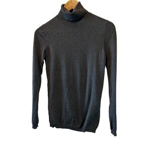 GAP Charcoal Grey Long Sleeve Stretch Fitted Turtle Neck Pullover Sweater XS